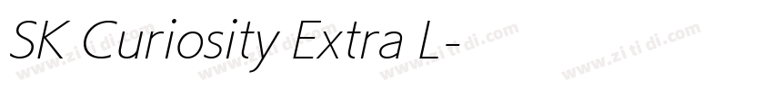 SK Curiosity Extra L字体转换